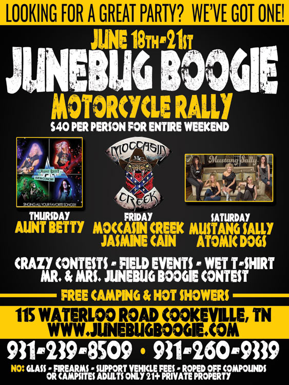 Junebug Boogie Motorcycle Rally Born To Ride Motorcycle Magazine