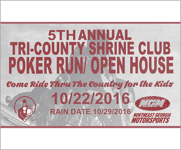 5th Annual Tri-County Shrine Club Poker Run and Open House