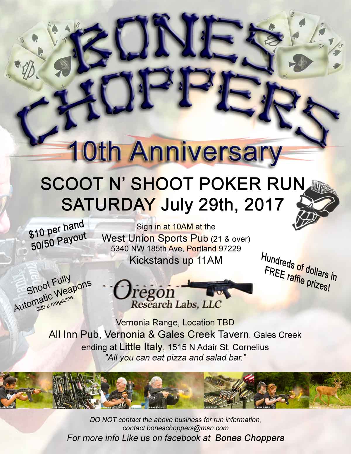 Oregon motorcycle poker runs