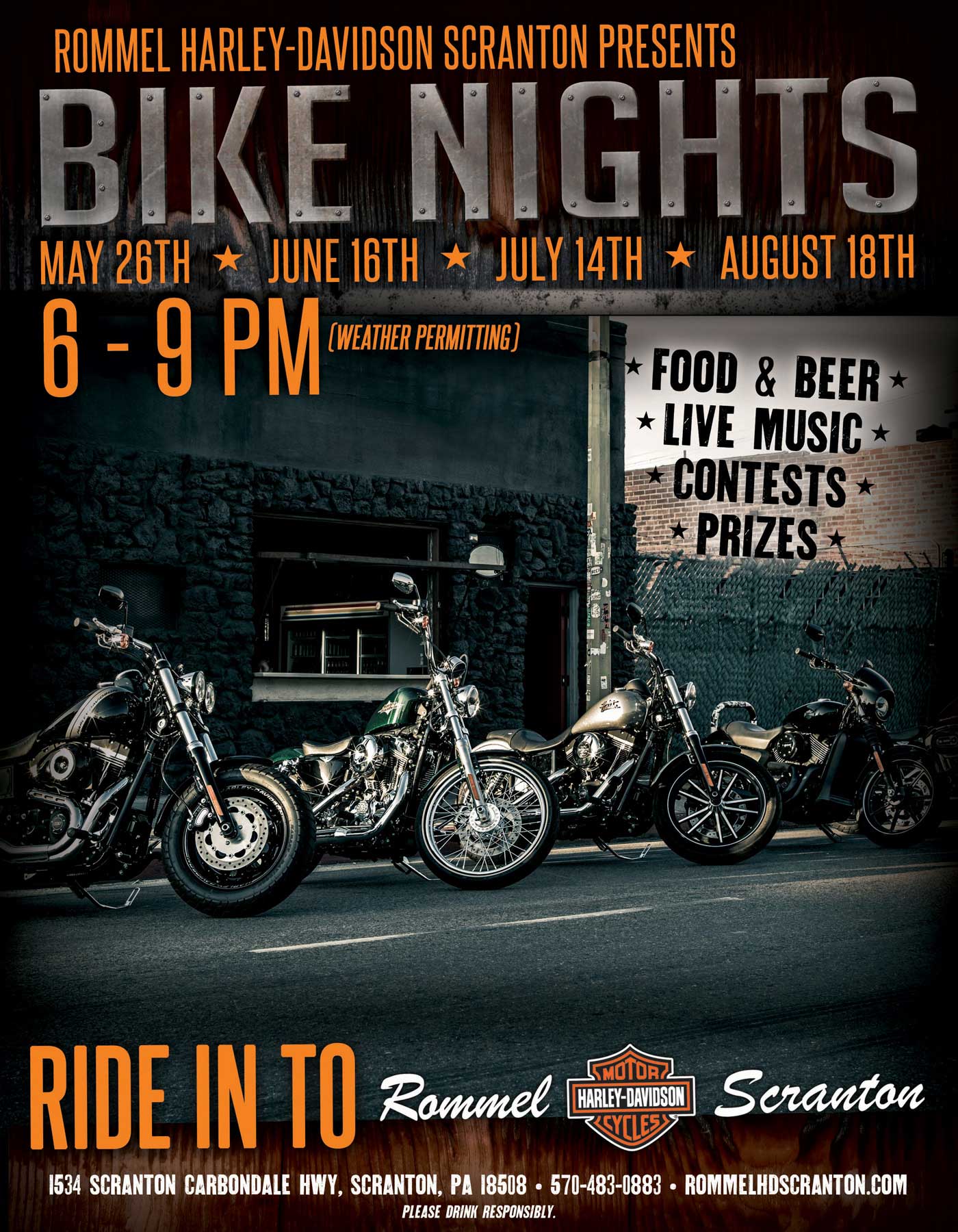 Friday Night Bike Night Born To Ride Motorcycle Magazine Motorcycle