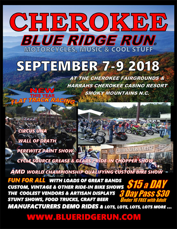 Cherokee Blue Ridge Run Born To Ride Motorcycle Magazine Motorcycle