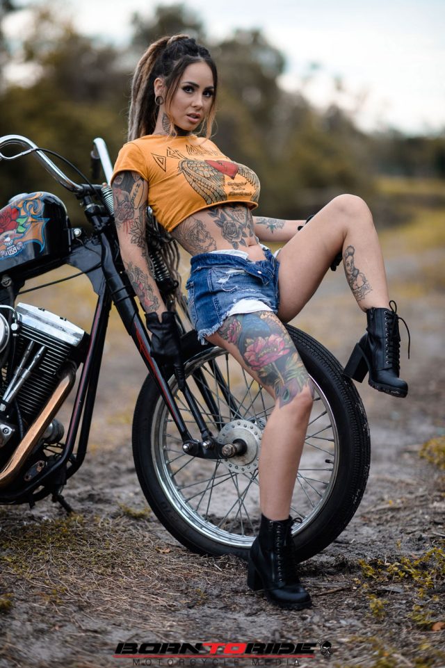 Biker Babe Velvet Queen Born To Ride Motorcycle Magazine