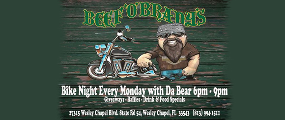 Beef O’ Brady’s Monday Bike Nights