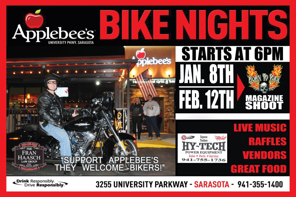 Applebee’s Bike Night Born To Ride Motorcycle Magazine Motorcycle