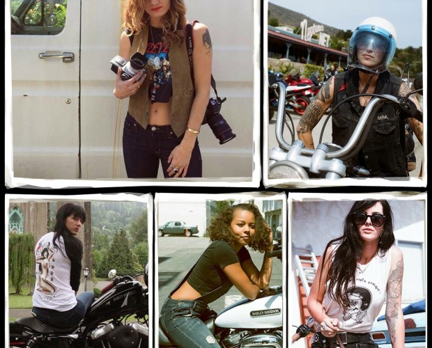 FIVE WOMEN, THEIR HARLEYS AND A CAMERA: