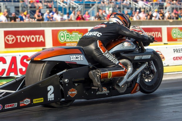 KRAWIEC EXITS ROUTE 66 WITH PRO STOCK MOTORCYCLE POINTS LEAD