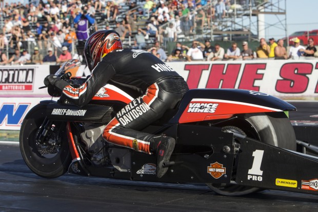 HARLEY-DAVIDSON V-ROD CHARGES TO VICTORY IN LAS VEGAS