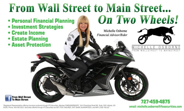 FROM WALL STREET TO MAIN STREET ON TWO WHEELS