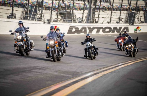HARLEY-DAVIDSON LEADS CONVOY OF FIRST RESPONDERS AND MILITARY PERSONNEL AROUND DAYTONA INTERNATIONAL SPEEDWAY