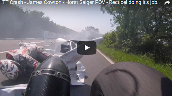 TT Crash – James Cowton – Horst Saiger POV – Recticel doing it’s job.