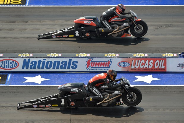Ed Krawiec Defeats Andrew Hines in all-Harley Final Round