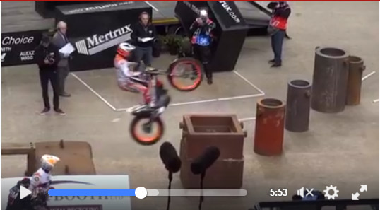 The laws of gravity do not apply to Antoni Bou and his dirt bike