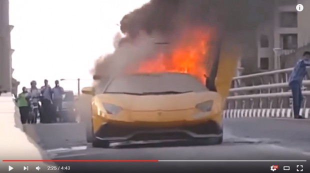 No one likes a show-off, Unless they fail on camera. Expensive car fails.