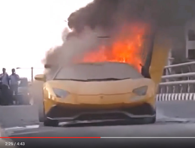 No one likes a show-off, Unless they fail on camera. Expensive car fails.