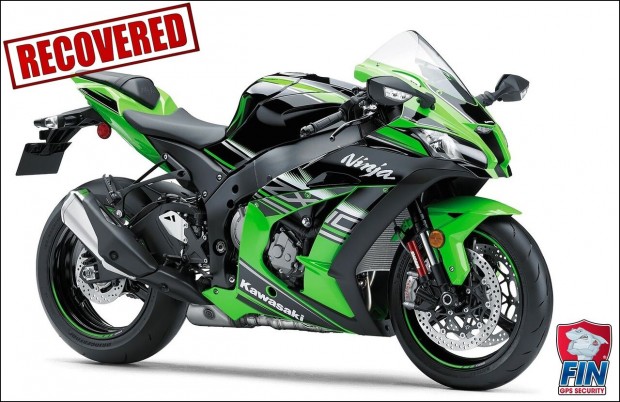 FIN® ASSISTS CHESTER, PA POLICE RECOVER STOLEN KAWASAKI ZX10 SPORT BIKE