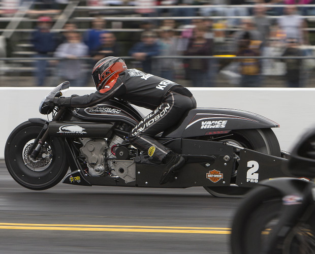 KRAWIEC RACES SCREAMIN’ EAGLE HARLEY-DAVIDSON POWER TO BIG NHRA PRO STOCK MOTORCYCLE WIN AT MAPLE GROVE