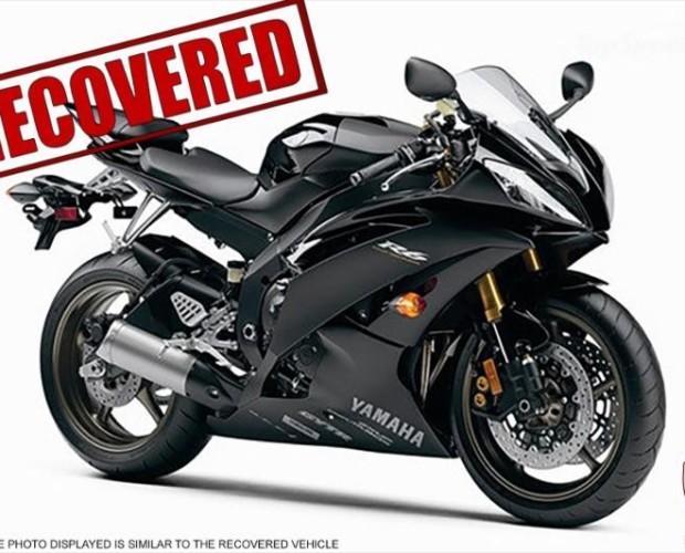 FIN® ASSISTS IN RECOVERING STOLEN 2008 YAMAHA YZF-R6 MOTORCYCLE