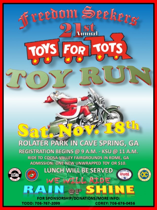 21st Annual Freedom Seekers Toys for Tots Toy Run | Born To Ride