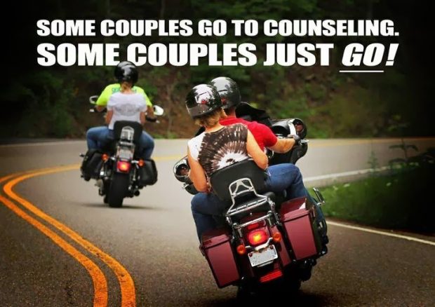 Biker Meme – Some couples go to counseling. Some couples just go!