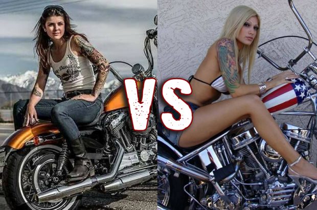 POLL : Brunette on Harley VS Blonde on Chopper