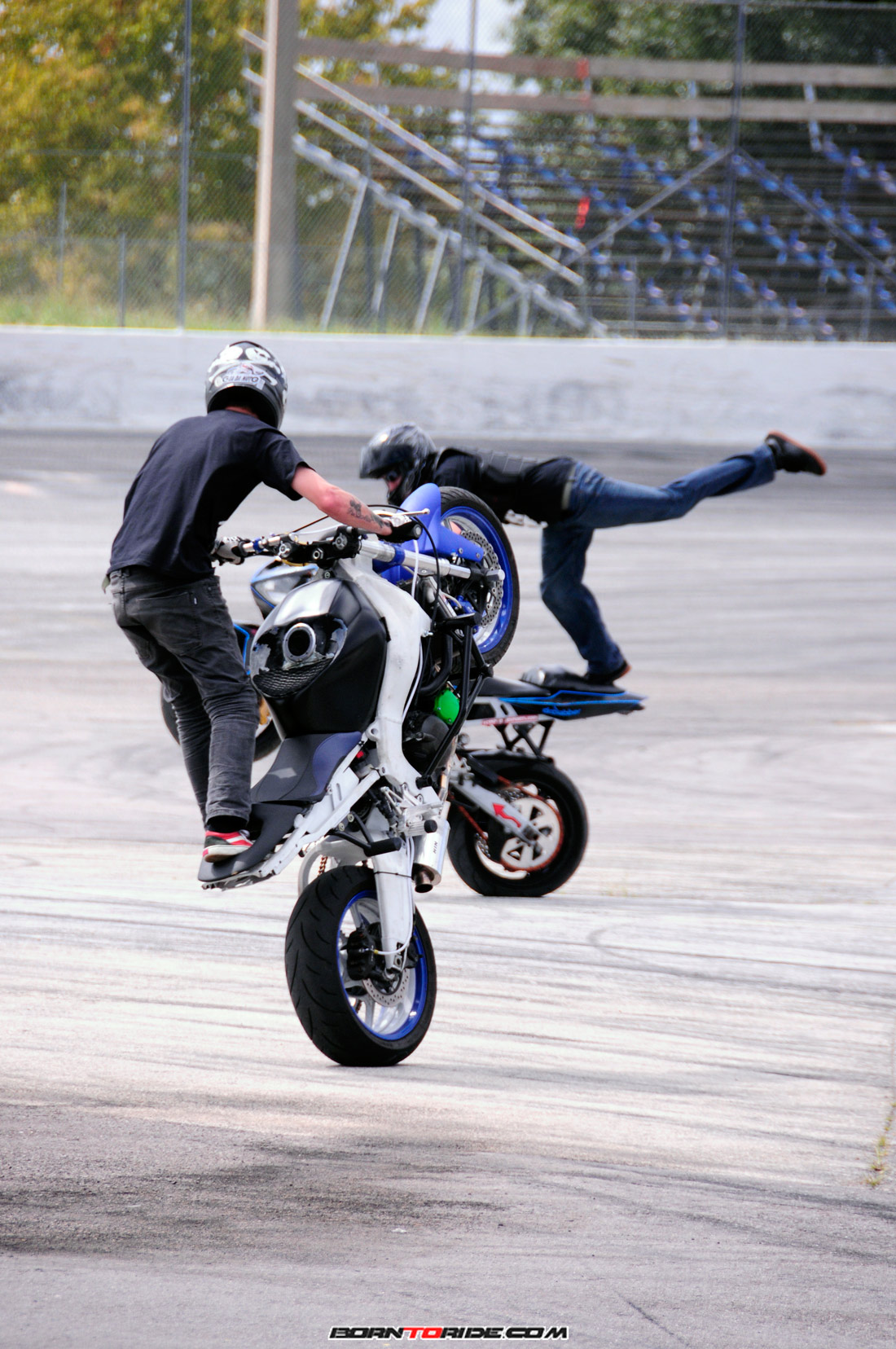 motorcycle stunt riding