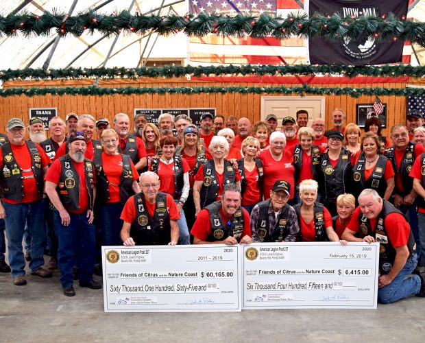 American Legion Riders Chapter 237 9th Annual Poker Run Raises $6,415 for Friends of Citrus and the Nature Coast