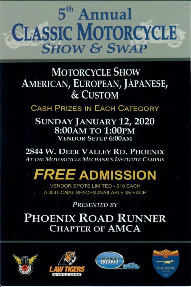 5th Annual Classic Motorcycle Show and Swap Meet