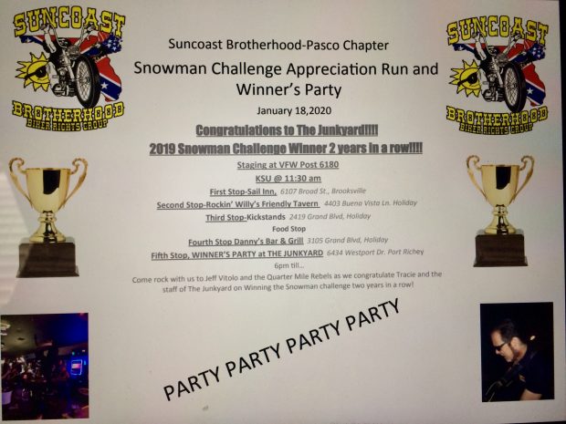 Snowman Challenge Appreciation Run and Party