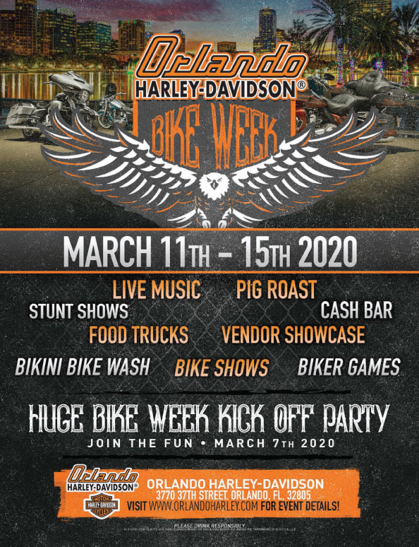 Orlando HD Huge Bike Week Kickoff Party Born To Ride Motorcycle