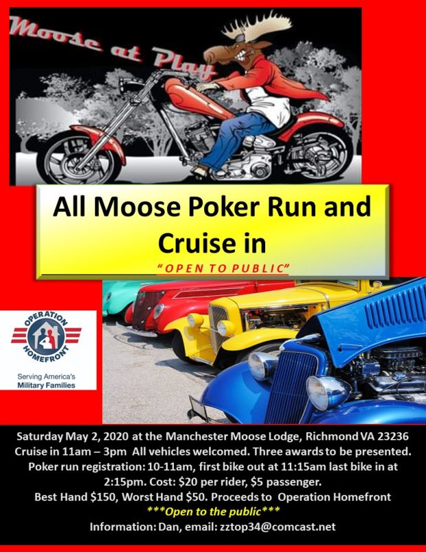 All Moose Poker Run and Cruise-in