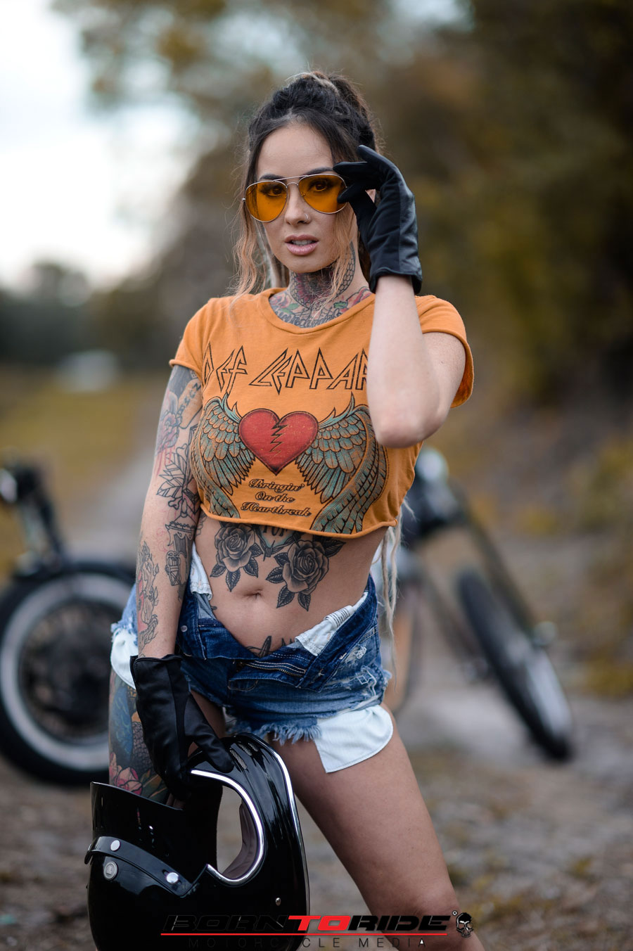 Biker Babe Velvet Queen Born To Ride Motorcycle Magazine