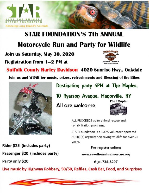 STAR Foundation’s 7th Annual Motorcycle Run and Party for Wildlife