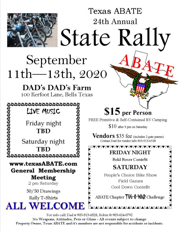 Texas ABATE 24th Annual State Rally