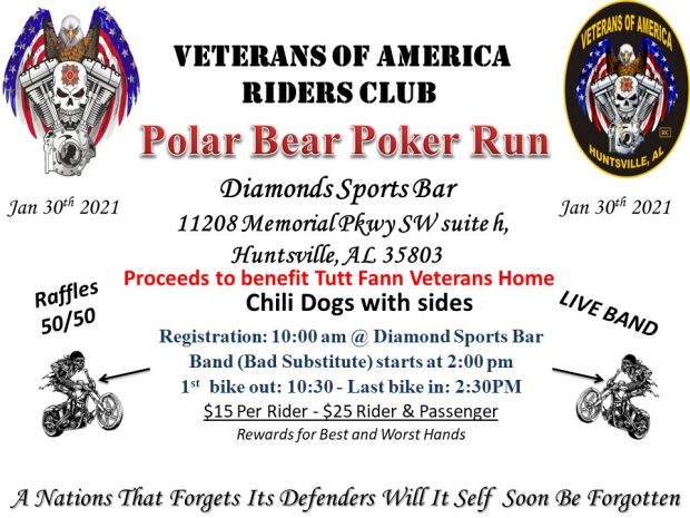 Annual Veterans of America RC Polar Bear Poker Run