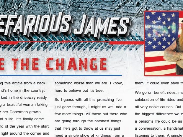 Be The Change – Nefarious James