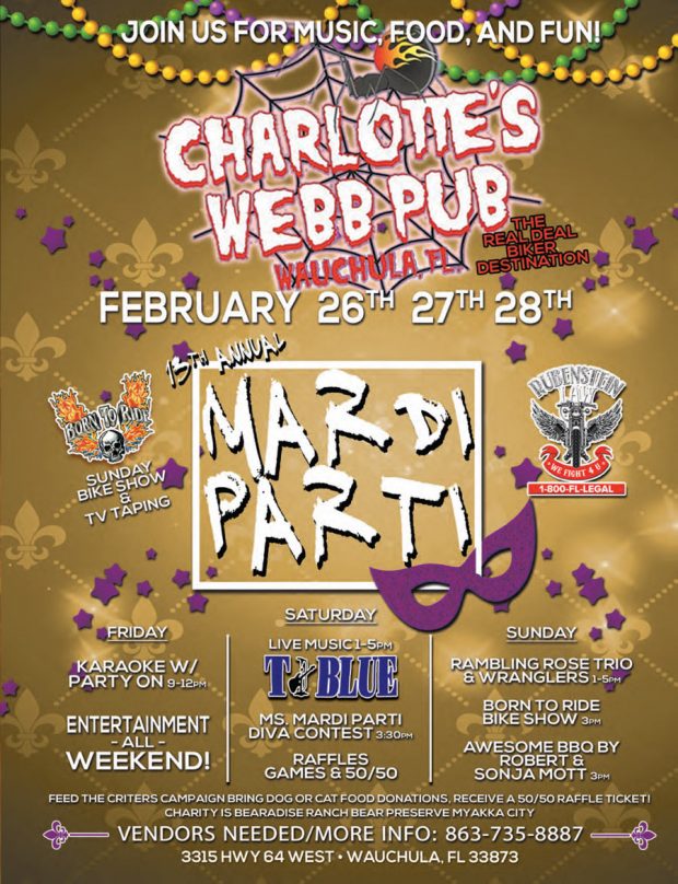 13th Annual Mardi Parti at Charlotte’s Webb Pub