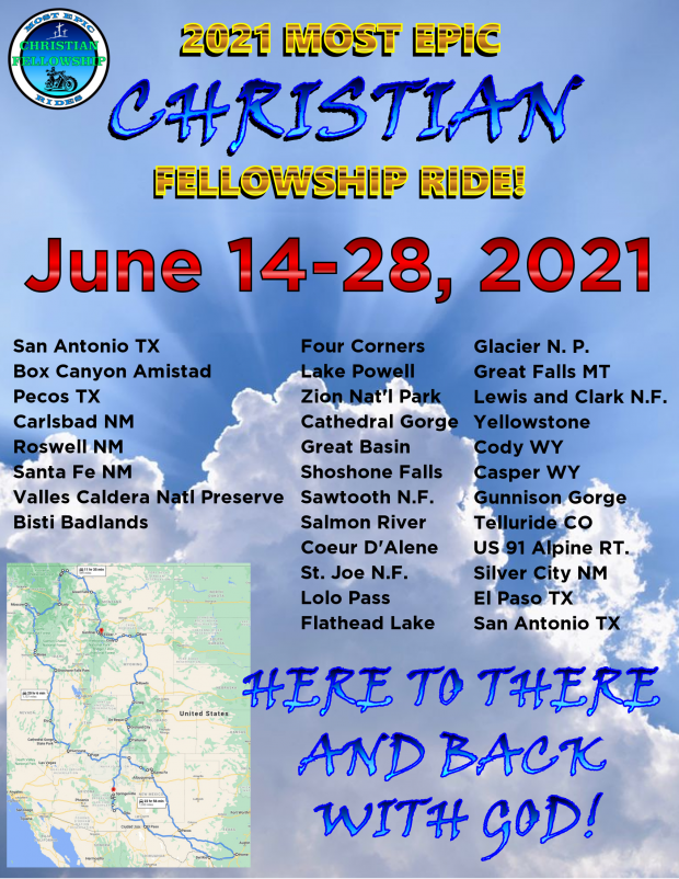 2021 Most Epic Christian Fellowship Ride