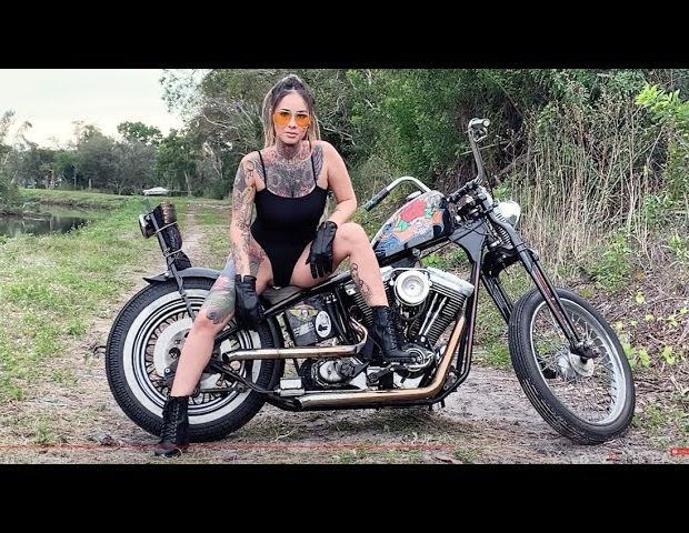 Tattoo Model Velvet Queen’s Photo Shoot For Born To Ride Biker Babes