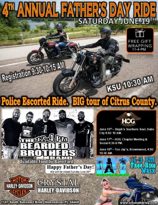 Crystal Harley-Davidson’s 4th Annual Father’s Day Ride