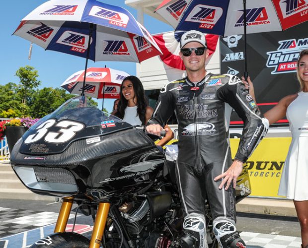 FACTORY H-D RIDERS KYLE AND TRAVIS WYMAN FINISH 1-2 AT ROAD AMERICA