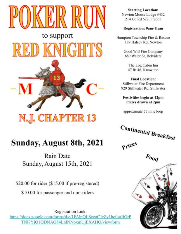 Red Knights First Annual Poker Run