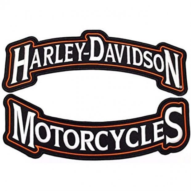 Harley Rocker Patches Embroidered Motorcycle Patch Large – by Nixon Thread Co. (12″) <BR><BR>VENDOR Product
