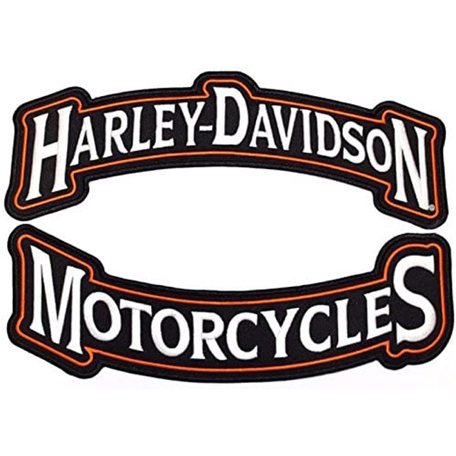 Harley Rocker Patches Embroidered Motorcycle Patch Large – by Nixon Thread  Co. (12″) VENDOR Product