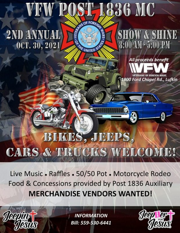 2nd Annual Motorcycle, Jeep, Car Show & Shine