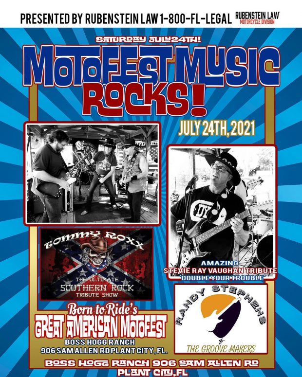 Tommy Roxx and Randy Stevens Live Concerts at Born To Ride’s Great American Motofest