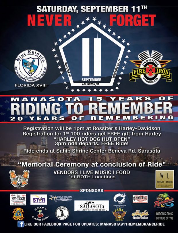 Never Forget – Manasota 911 Remembrance Ride
