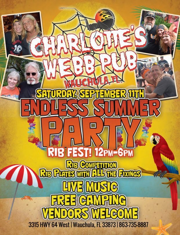 Endless Summer Party Rib Fest at Charlotte’s Webb Pub
