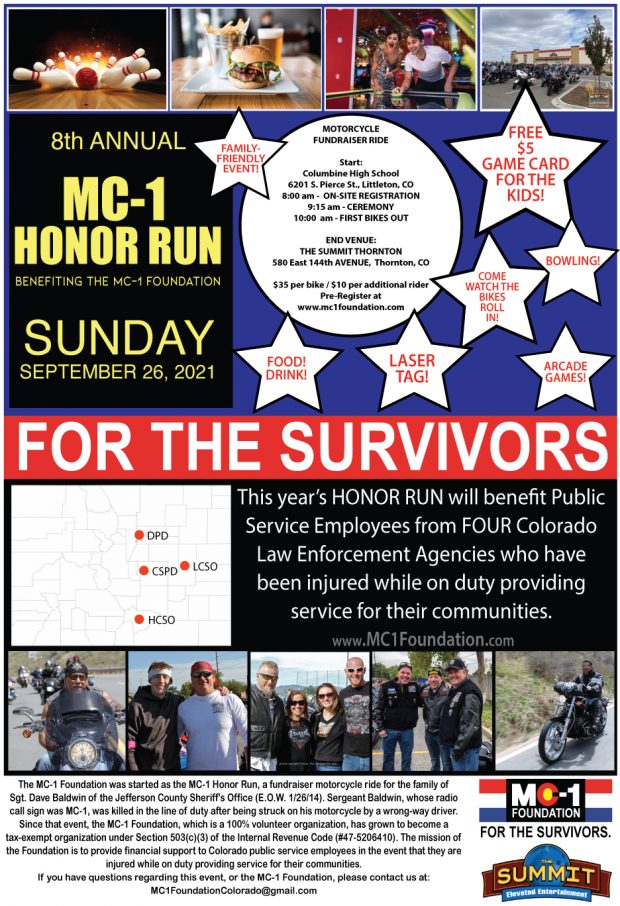 8th Annual MC-1 Honor Run Benefiting the MC-1 Foundation