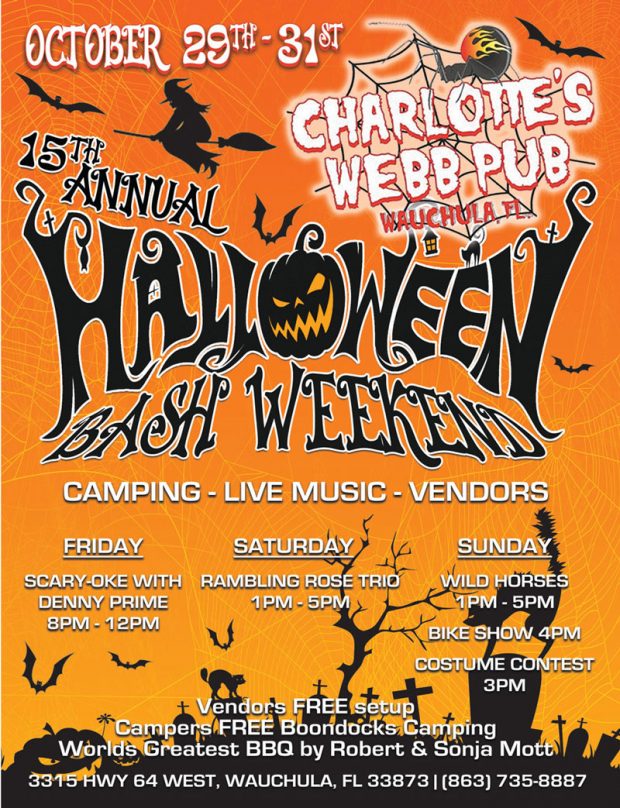 Charlotte’s Webb Pub 15th Annual Halloween Bash Weekend