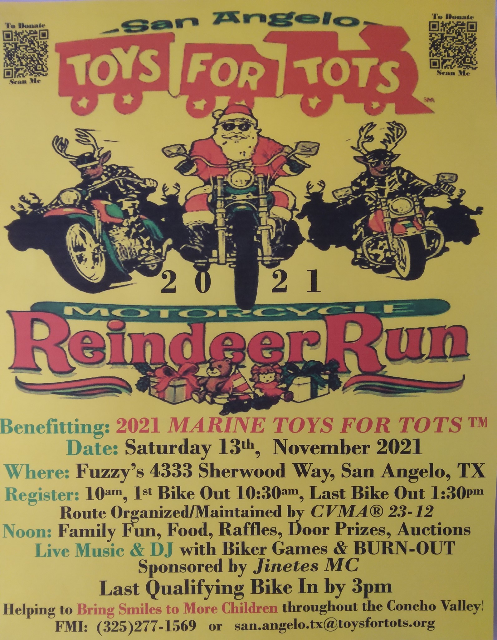 Tots Motorcycle Reindeer Run